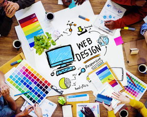 Wall Mural - content creativity digital graphic layout webdesign concept