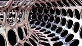 Fototapeta Perspektywa 3d - inside the abstract metal Pipe or Tunnel