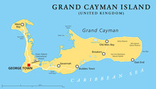 Grand Cayman Island Political Map