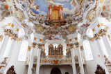 Wieskirche church in Bavaria, Germany, Europe