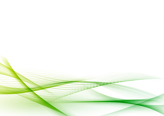 Wall Mural - ecological green abstract modern swoosh wave certificate