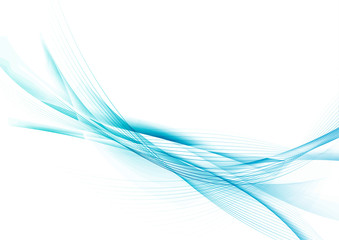 Wall Mural - hi-tech futuristic abstract modern blue swoosh background