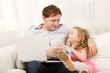 © danr13 - Daughter wants to play with busy dad