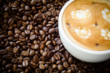 cup of coffee with latte art