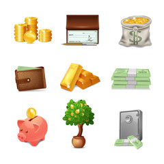 Poster - Financial Icons Set