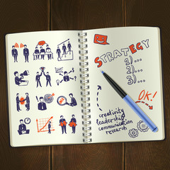 Canvas Print - Meeting Sketch Notepad