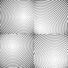 Poster - Concentric Circle Elements / Backgrounds. Abstract circle patter