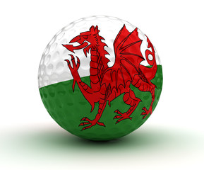 Wall Mural - Welsh Golf Ball