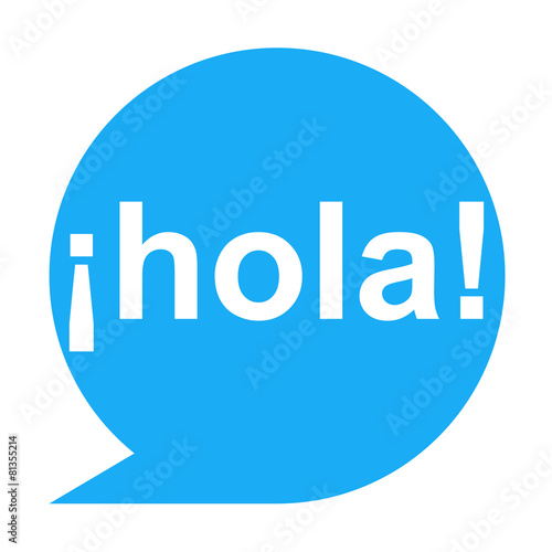 Icono texto ¡hola! Stock Illustration | Adobe Stock