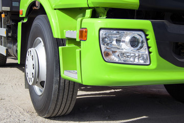 Poster - Green truck with big wheels