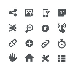 Canvas Print - system icons // apps interface