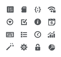 Canvas Print - system settings // apps interface