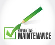 preventive maintenance check mark sign