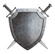 shield and swords isolated coat of arms