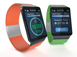 Wall Mural - smartwatch and fitness