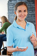 © highwaystarz - Waitress Ready To Take Order In Cafe