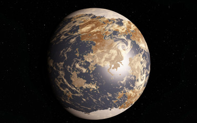 alien desert exo planet