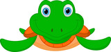 Fototapeta Dinusie - Happy turtle cartoon