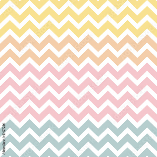 Naklejka na szafę Chevron Pattern Pastell