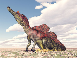 Plakat zwierzę natura 3d dinozaur