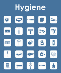 Wall Mural - set of hygiene simple icons