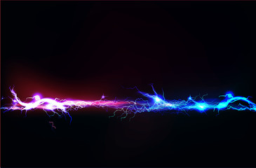 Abstract background made of Electric lighting effect