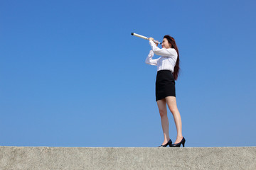 Wall Mural - Successful business woman look