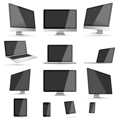 Wall Mural - flat design collection modern digital tech device