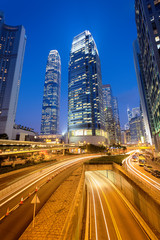 Wall Mural - Modern office buildings in Central Hong Kong.