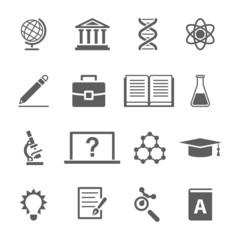 science icons set