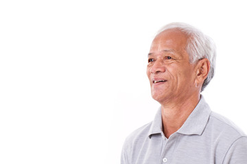 Wall Mural - portrait of laughing senior man