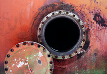 Opened Rusty Manhole