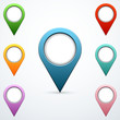© monkylabz - Set of map pointers