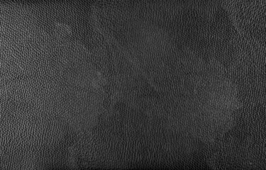 Wall Mural - Black leather textured background