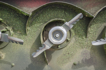 Underside of Industrial Lawnmower