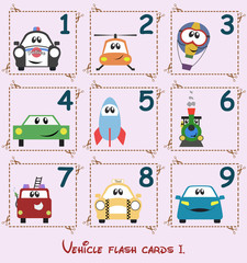 Vehicle cards education template