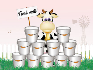 Wall Mural - fresh milk