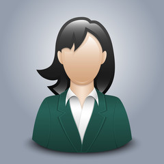 Wall Mural - female user icon