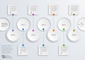 Wall Mural - Infographics Vector Background #Timeline