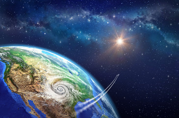 Wall Mural - leaving earth