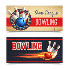 Canvas Print - Bowling Banner Set