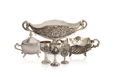 Set Of Silver Old Ware