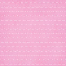 Light Pink  Waves Regular Geometric Pattern