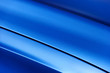 © antonmatveev - Surface of blue sport sedan car metal hood; vehicle bodywork