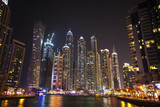 Fototapeta Nowy Jork - Dubai marina at twilight