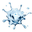 © wacomka - 3d water design element, isolated liquid splash illustration