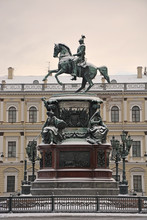 The Monument To Nicholas I (1859) In St. Petersburg, Russia