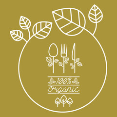 Sticker - organic food design