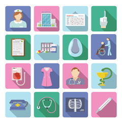 Poster - Nurse Icon Flat Set