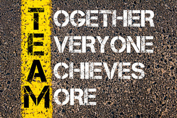 Wall Mural - Together Everyone Achieves More - TEAM Concept